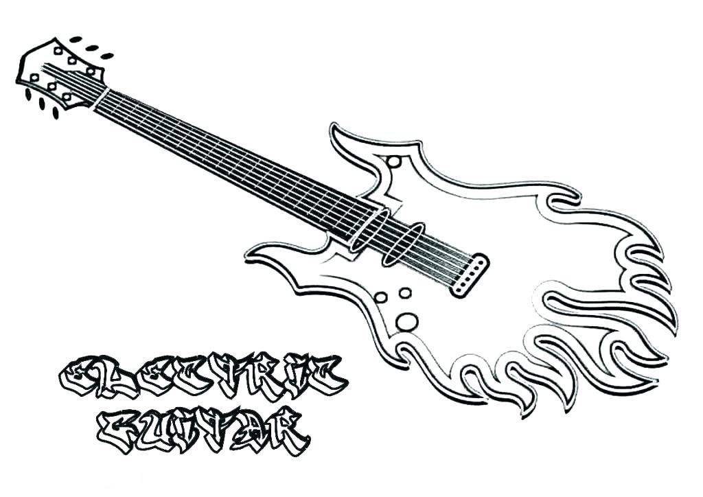Fire Electric Guitar