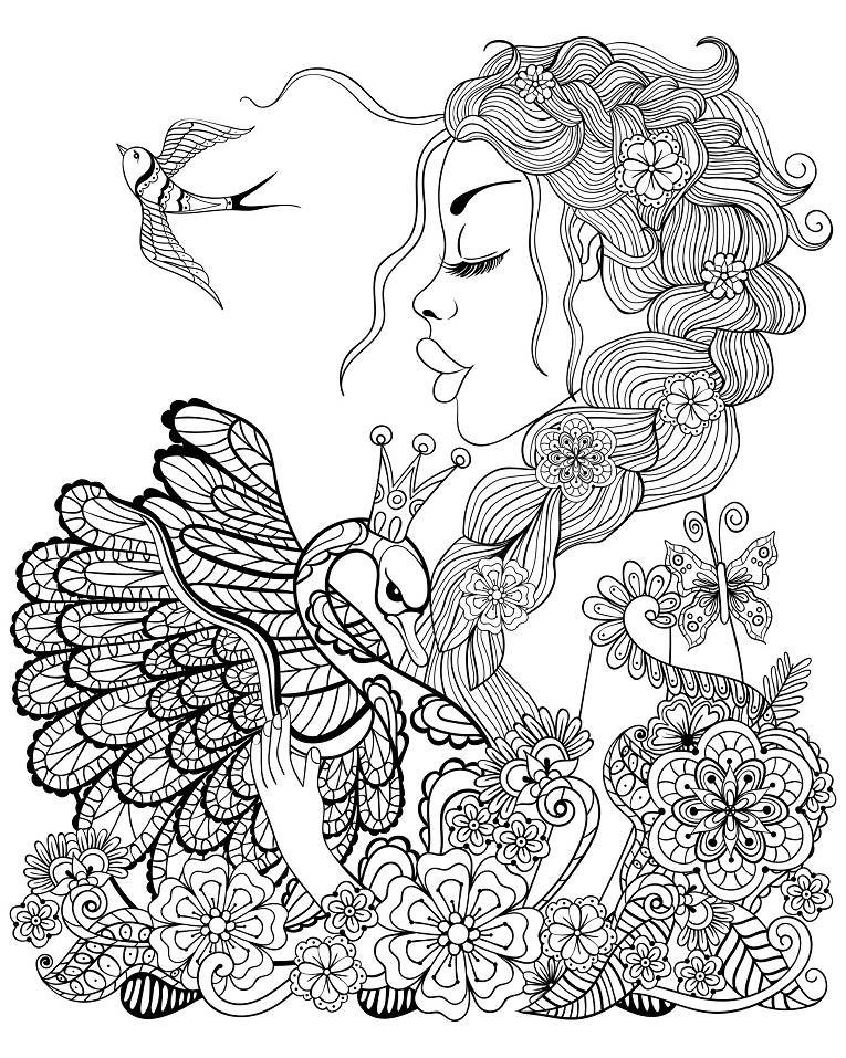 Forest Fairy with Swan