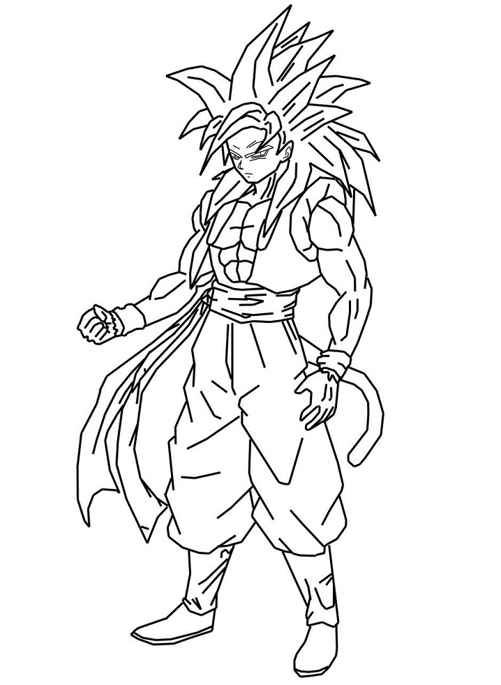 Boceto De Gogeta SSJ4
