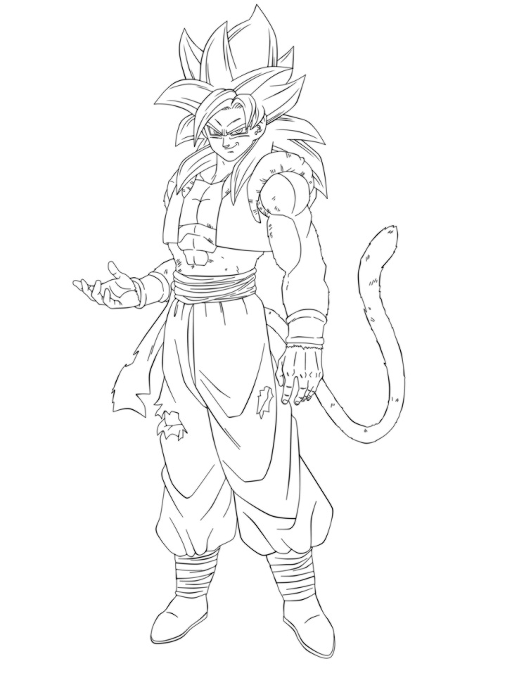 SSJ4 Gogeta Sonriendo