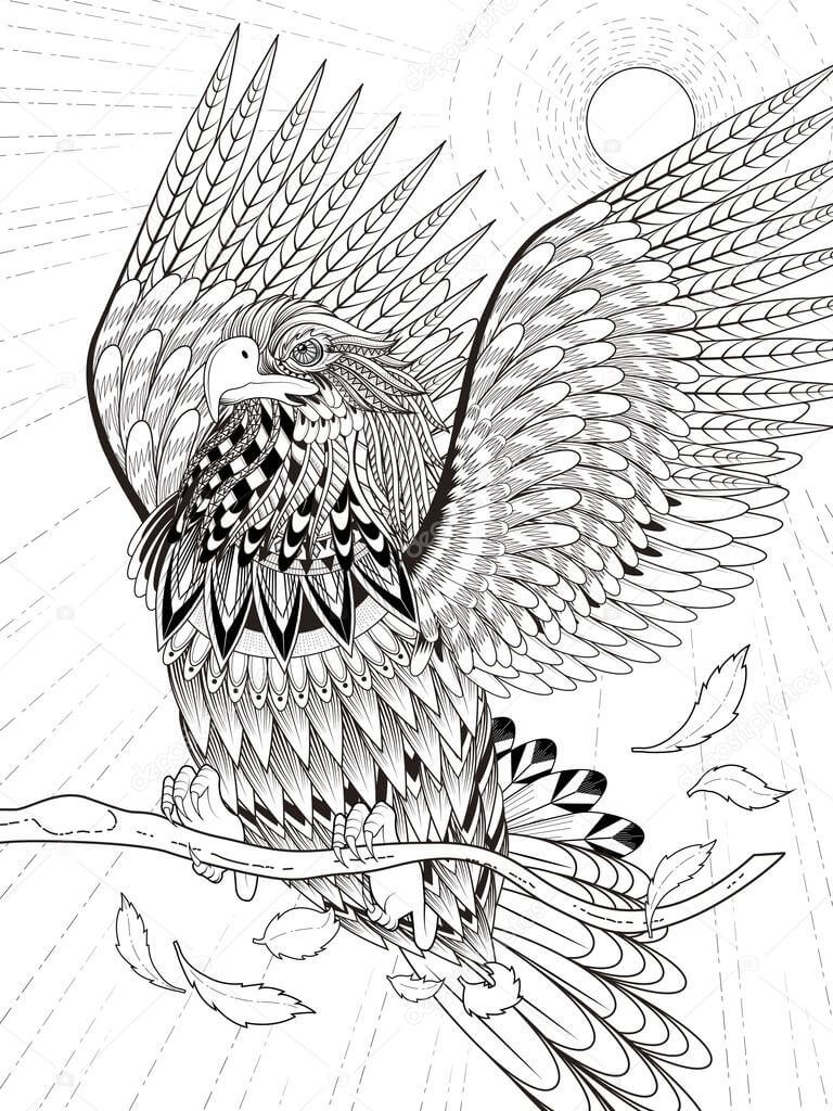 Águila Volando Mandala