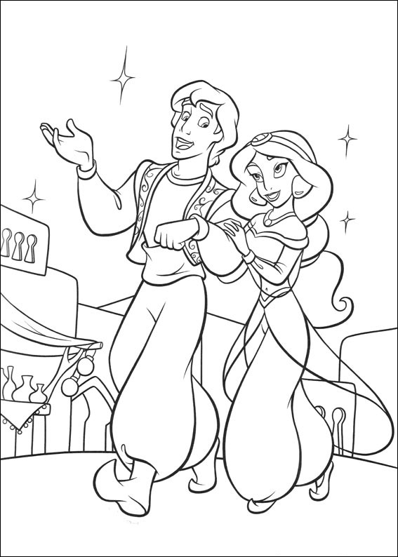 Aladdin Y Jazmín Caminando