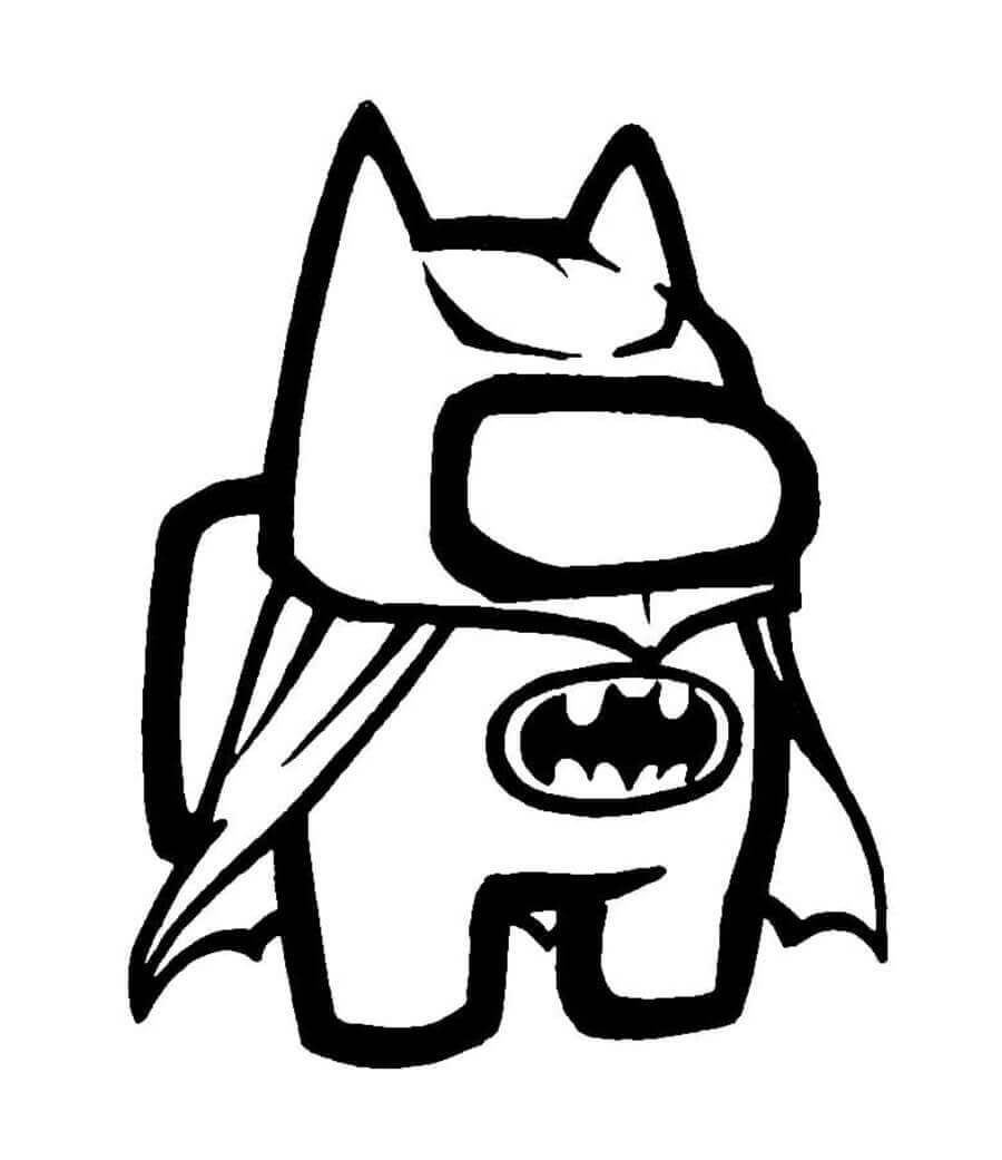 Among Us piel batman