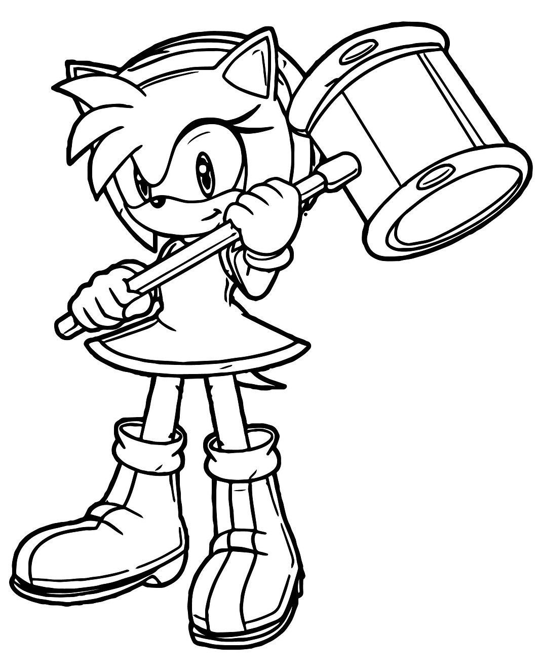 Amy Rose Con Martillo