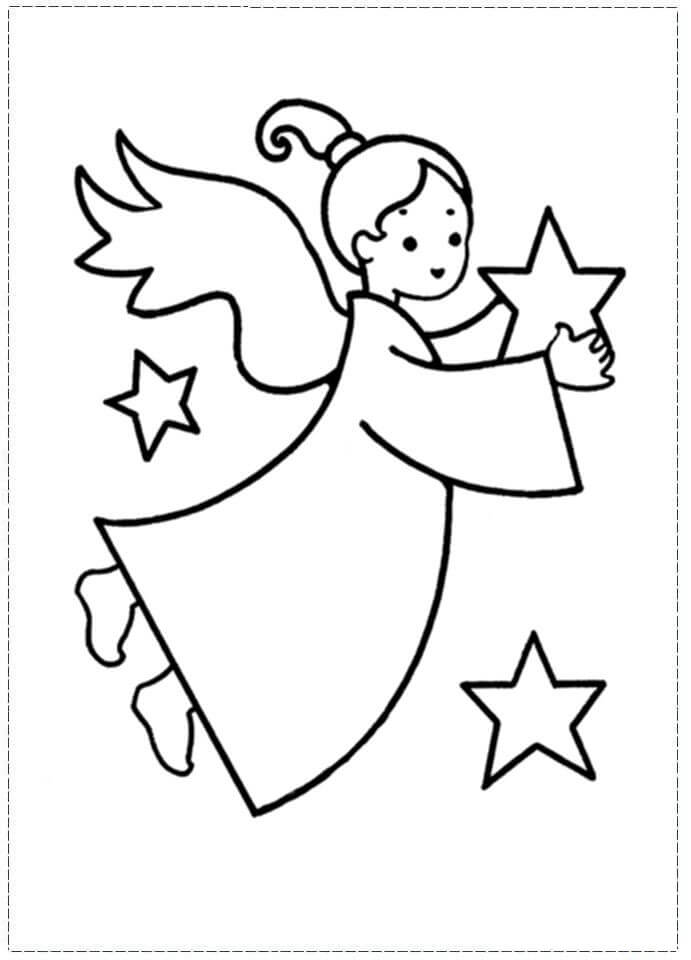 Ángel con Estrellas