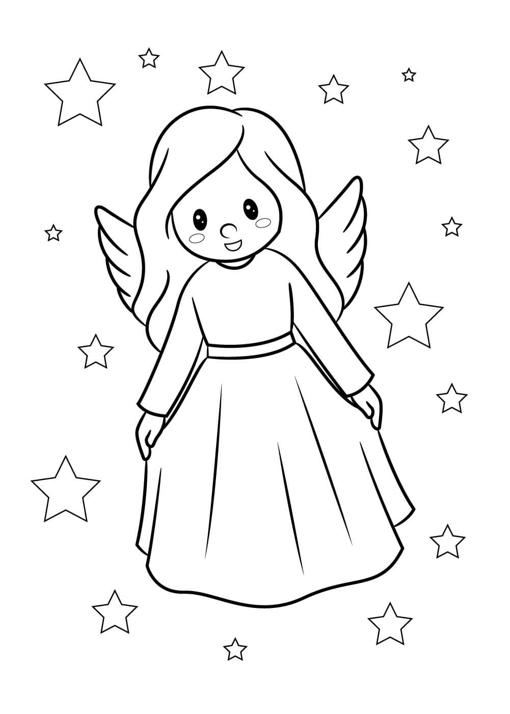Angelito con Estrellas