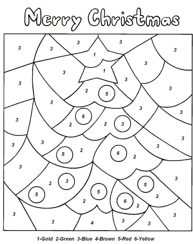 Árbol De Navidad Por Números