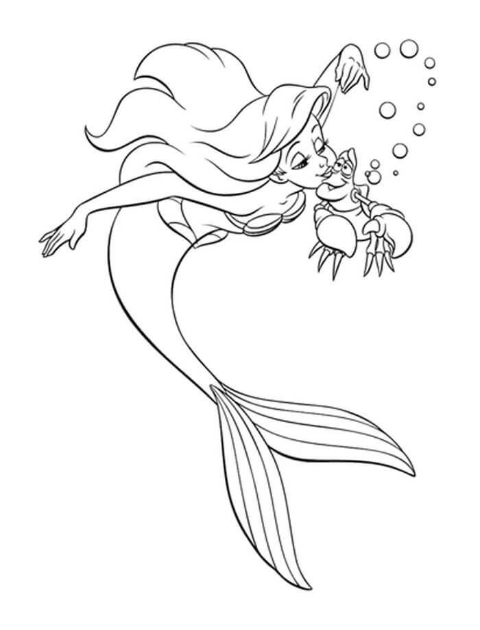 Ariel y Besando a Sebastian