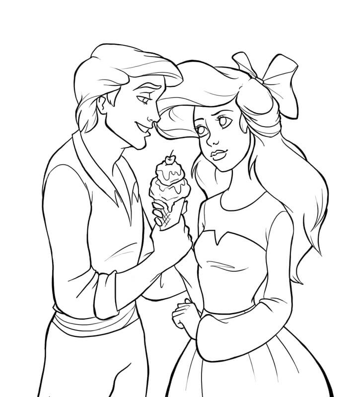 Ariel y Eric con Helado