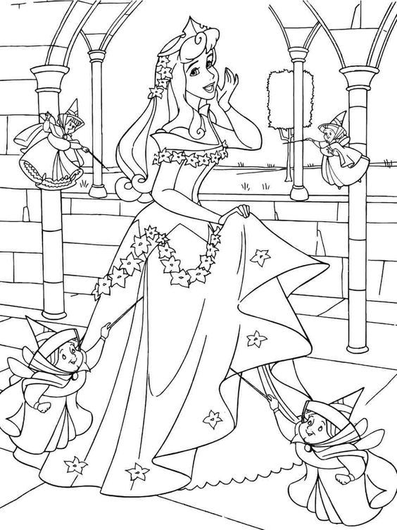 Aurora con Las Hadas