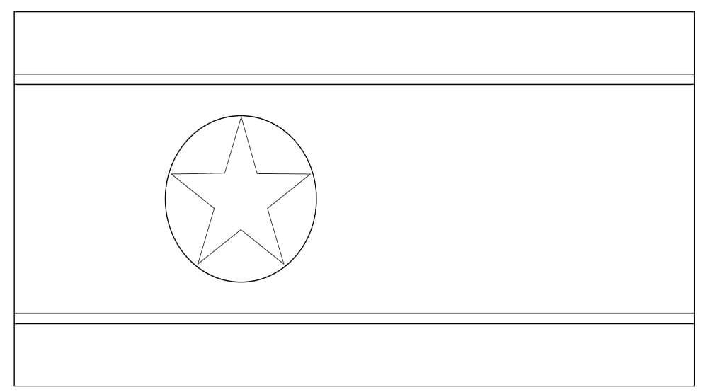 Bandera De Corea Del Norte