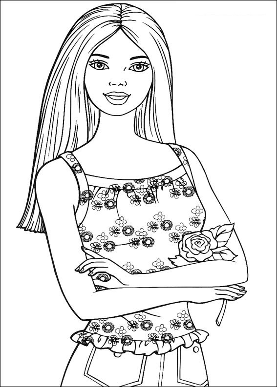 Barbie Con Rosa