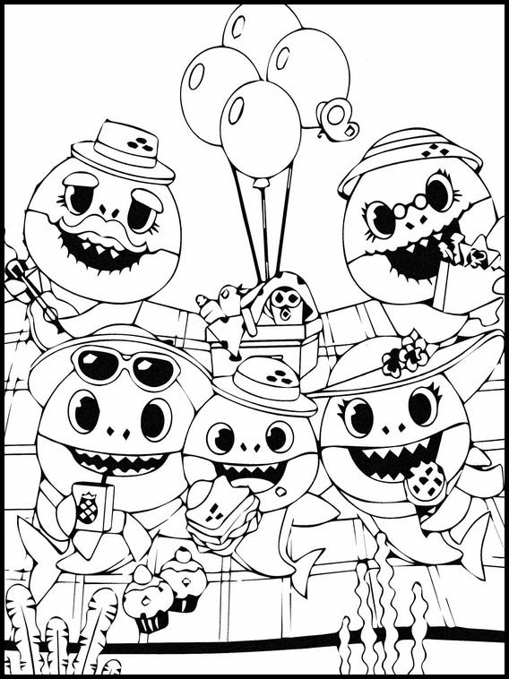 Bebé Tiburón Familia Feliz