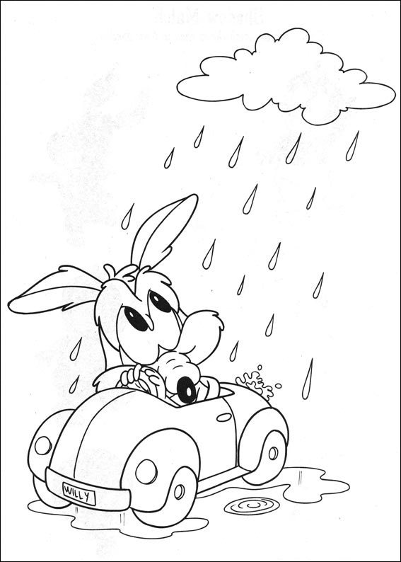 Bebé Wile E. Bajo La lluvia