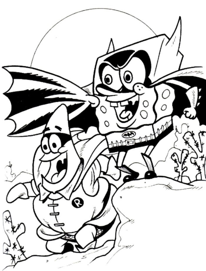 Bob Esponja Con Disfraz De Batman