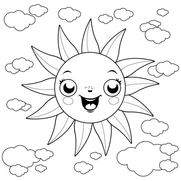 Bonito Sol con Nubes