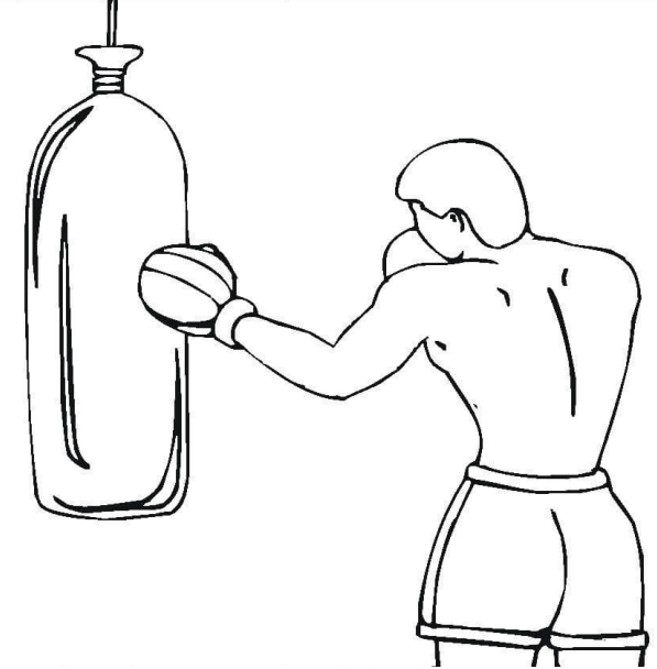 Boxeador Practicando