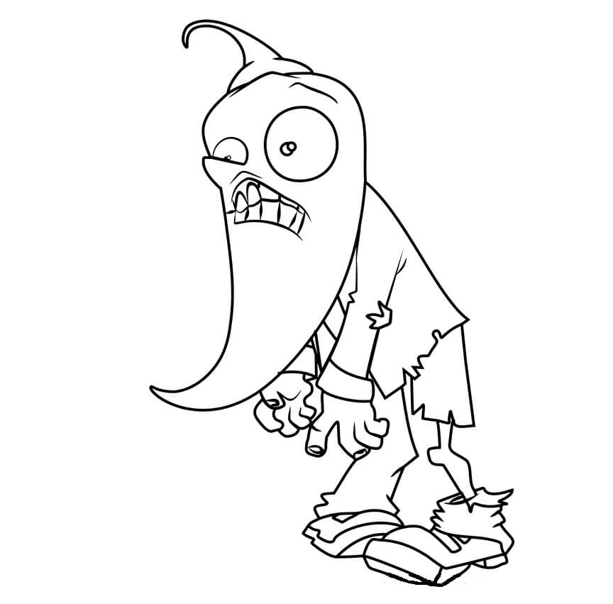 Cabeza Chilipepper Zombie