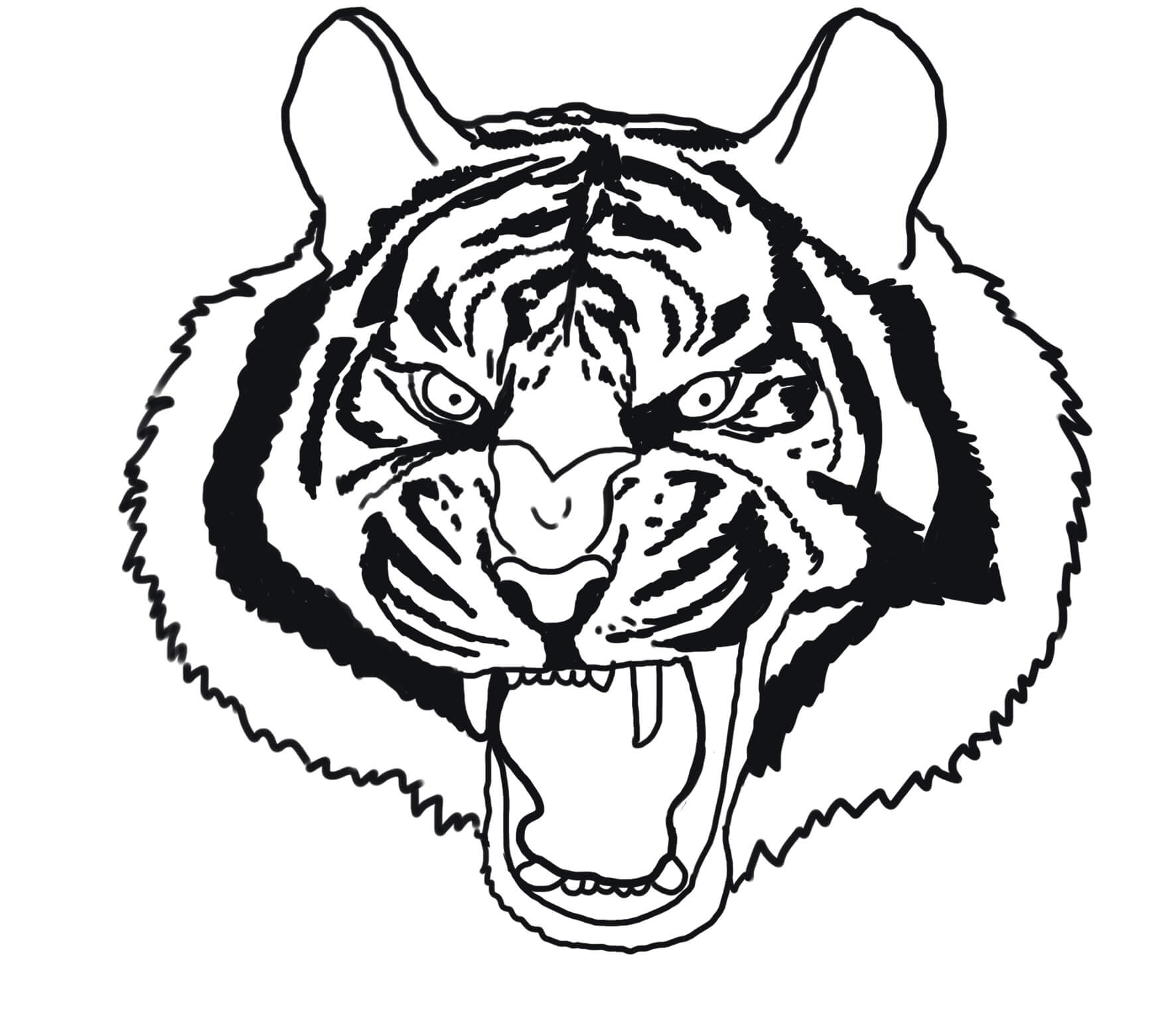 Cabeza de Tigre Aterrador