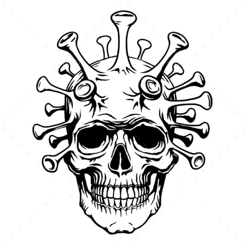 Calavera de Coronavirus