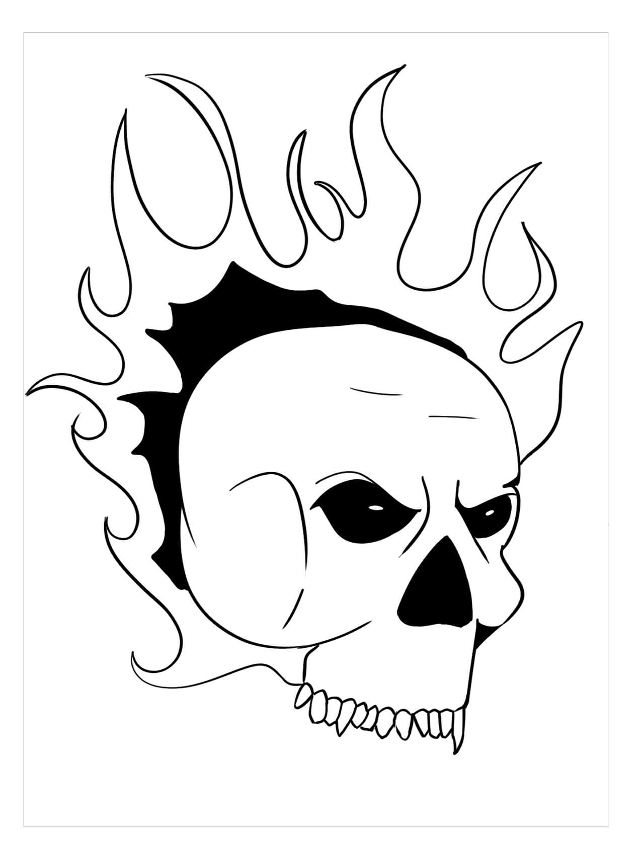 Calavera Llameante