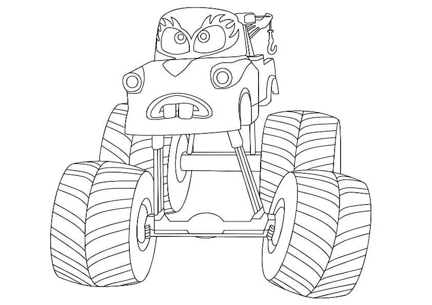 Camión de cemento de Dibujos Animados