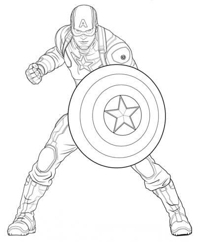 Capitan America Luchando