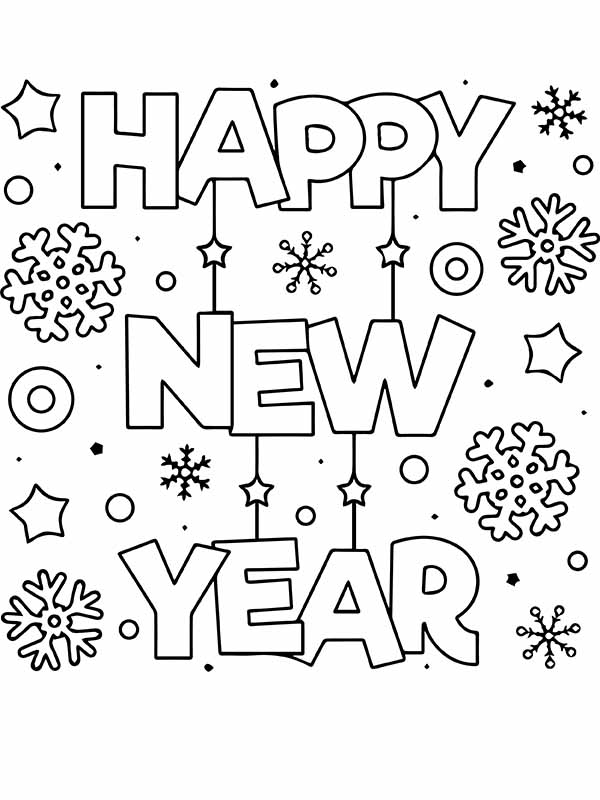Cartel de Feliz Año Nuevo