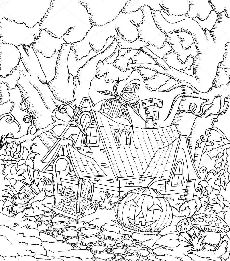 Casa de Hadas en Halloween