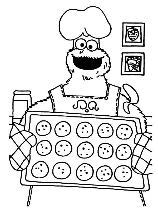 Chef Elmo con Galletas