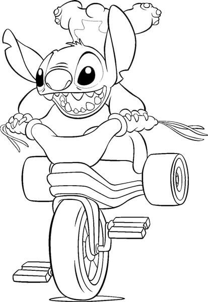 Ciclismo de Stitch