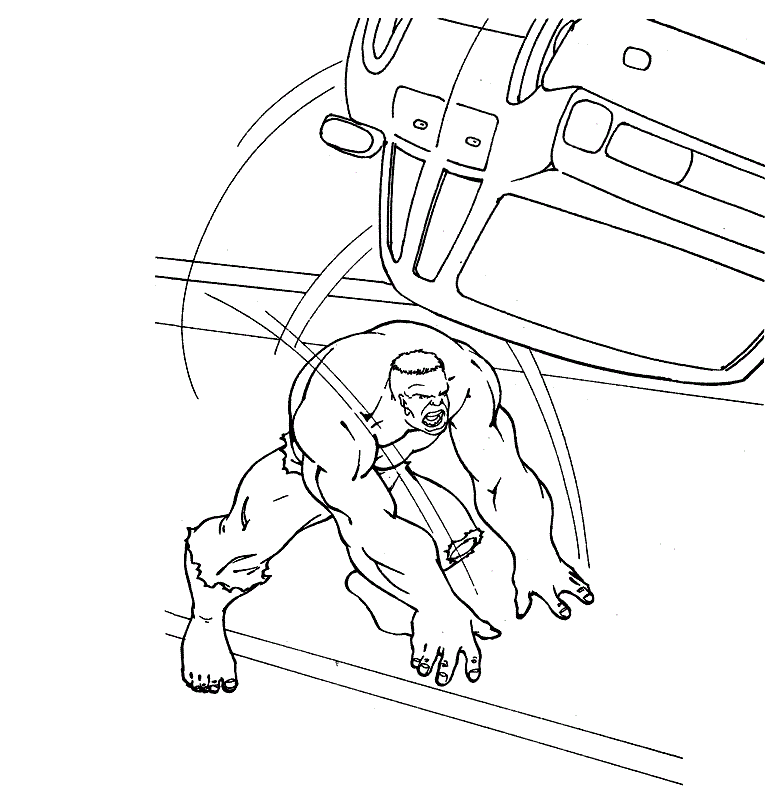 Coche Arrojadizo De Hulk