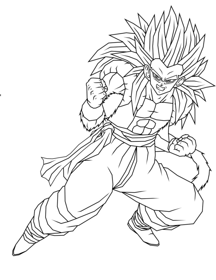 Contento SSJ4 Gogeta Lucha