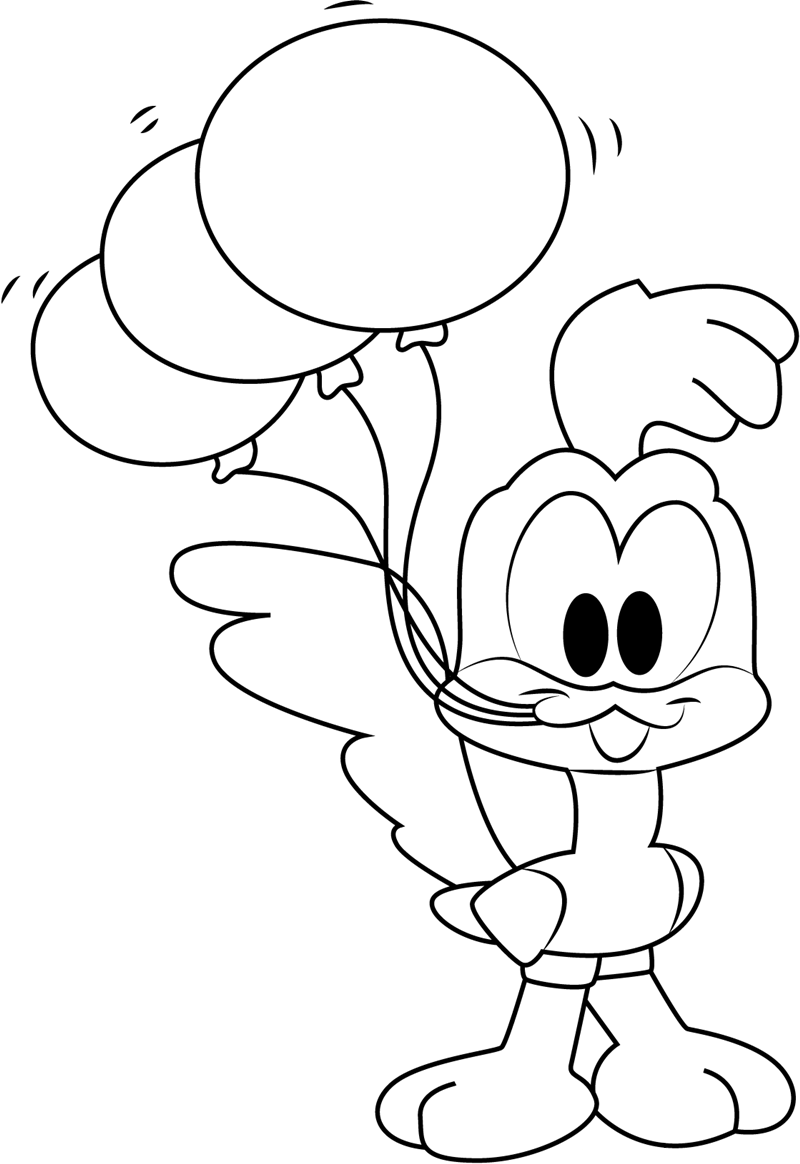 Corredora De Camino Del Bebé Con Globos