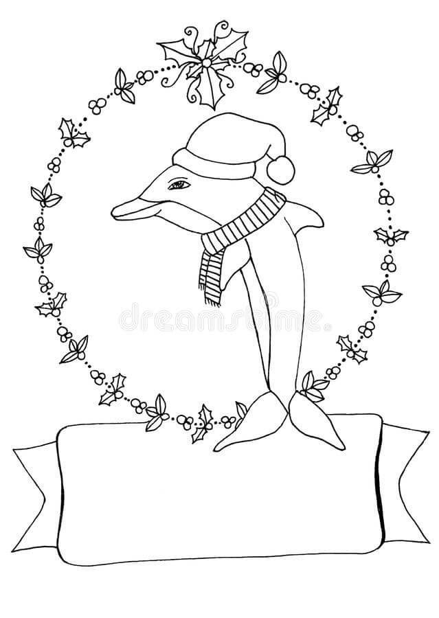Delfín en Navidad