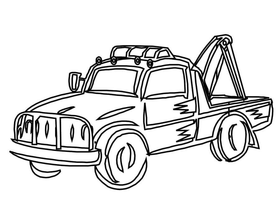 Dibujo Camión De Remolque