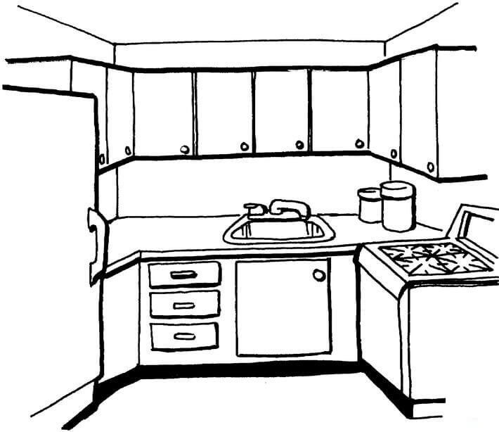 Dibujo Cocina
