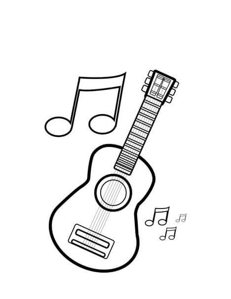 Dibujo de Guitarra