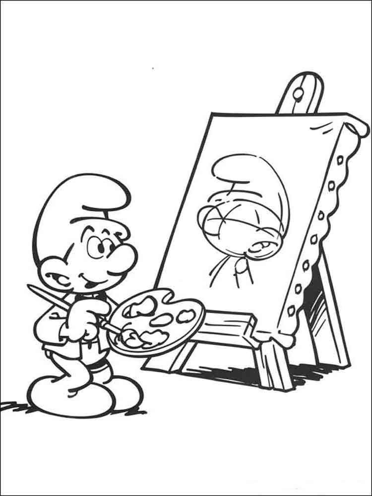 Dibujo De Pitufo Torpe
