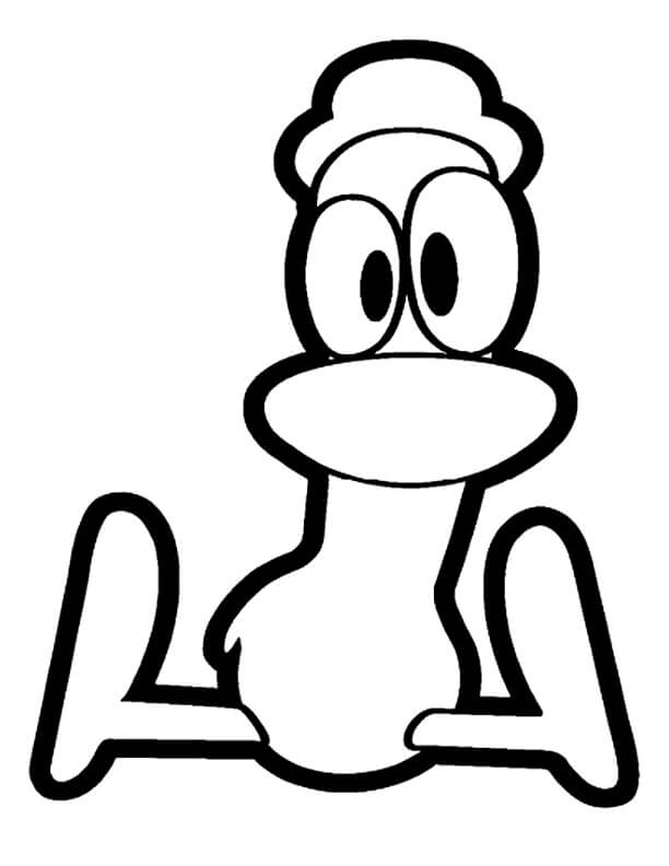 Dibujo Pato Sentado