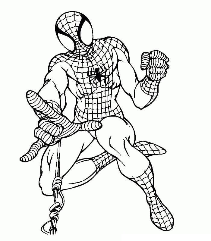 Dibujo Simple del Hombre Araña