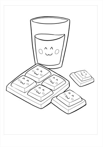 Dibujos Animados de Chocolate y Agua