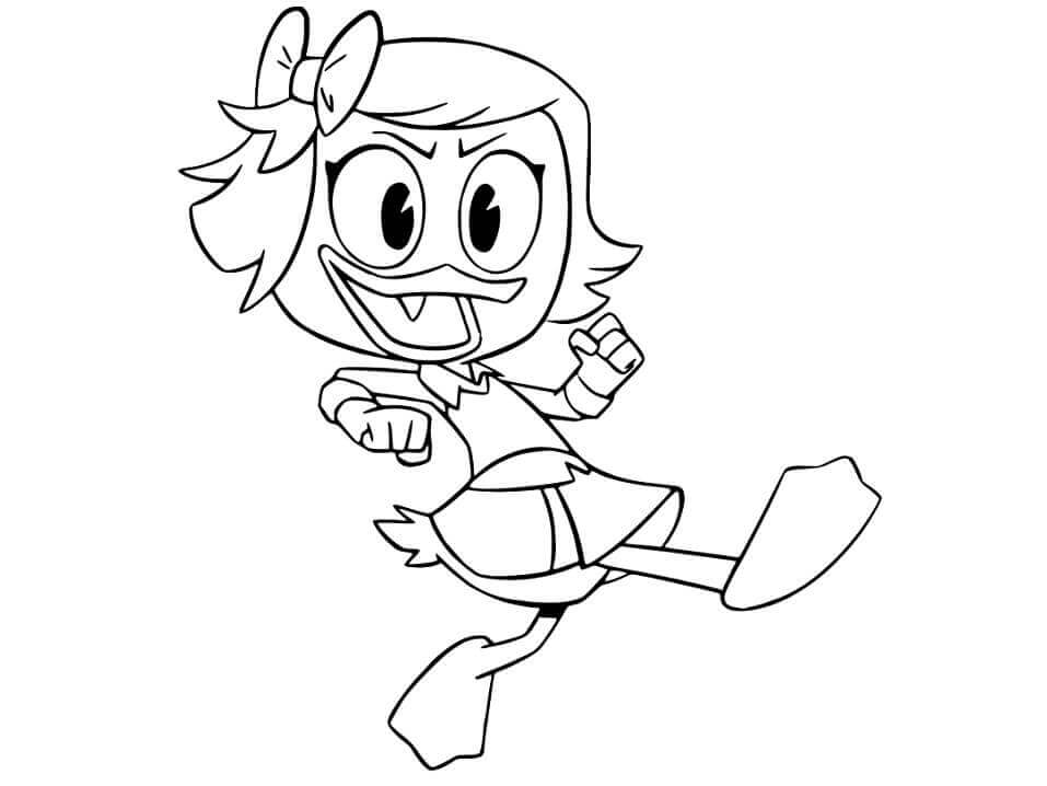Divertida Webby Vanderquack De Ducktales