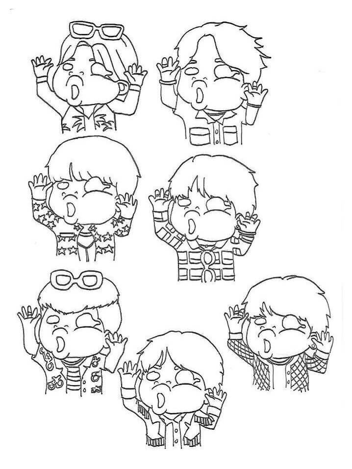 Divertido Chibi BTS