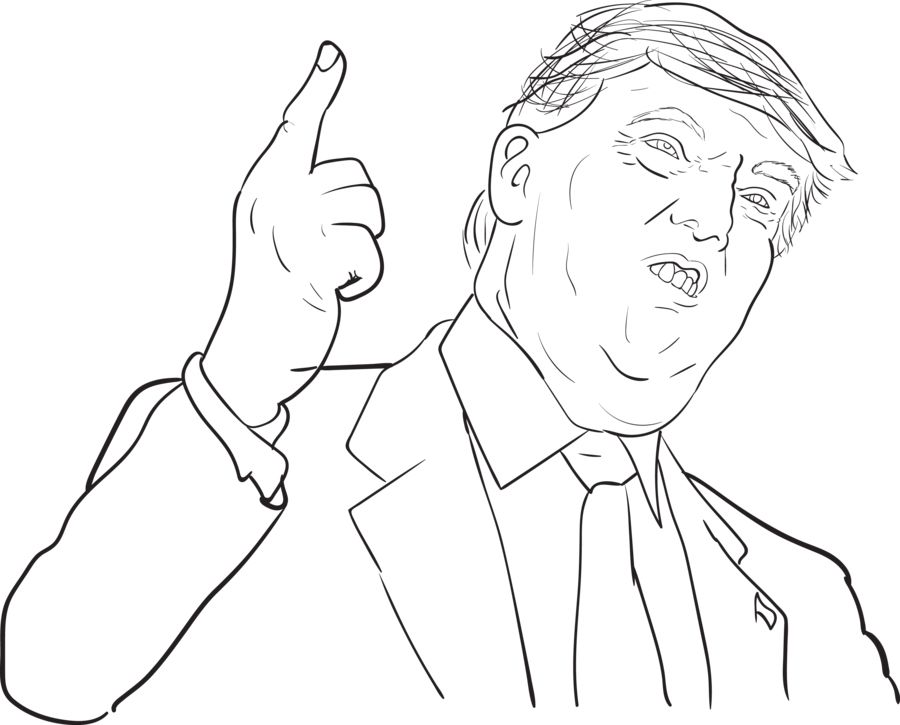Donald Trump Apuntando
