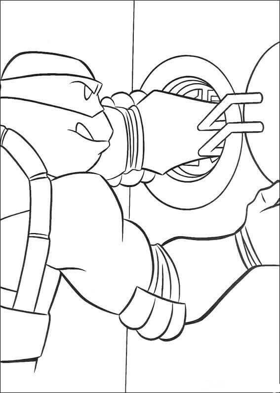 Donatello Entra En La Caja Fuerte