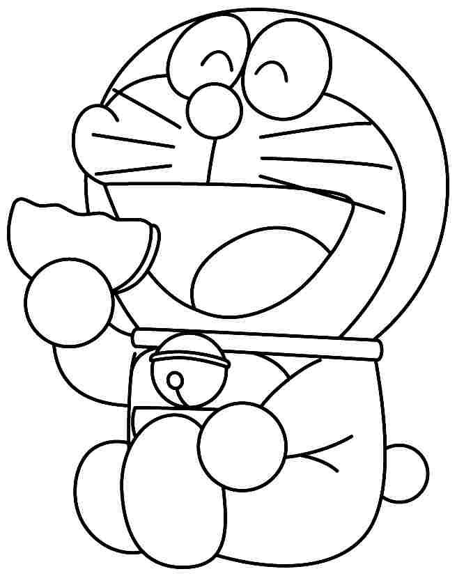 Doraemon Comiendo Donut