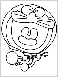 Doraemon Está Tocando la Guitarra