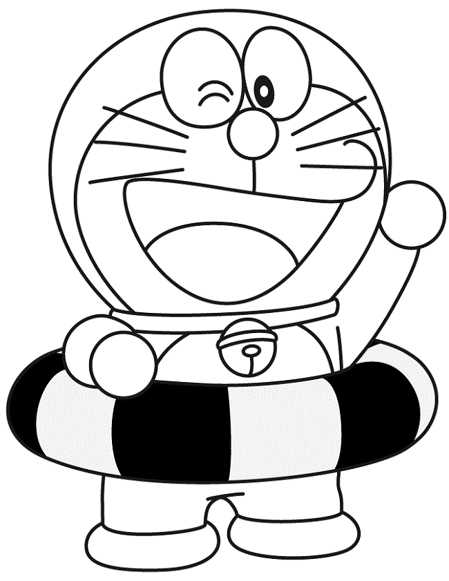 Doraemon Se Prepara Para Nadar