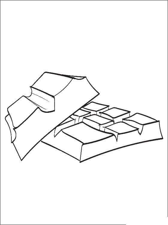 Dos Barra de Chocolate Dibujo